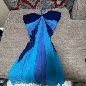 laundry by shelli segal halter dress